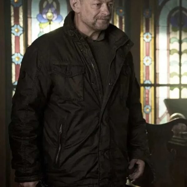 Andy Serkis SAS Red Notice George Clements Black Jacket
