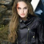 Angelina Jolie Eternals Black Biker Leather Jacket