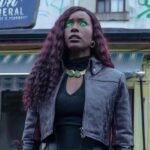 Anna Diop Titans S03 Kory Anders Leather Jacket