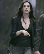 Anne Hathaway WeCrashed 2022 Black Leather Jacket