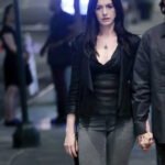 Anne Hathaway WeCrashed 2022 Black Leather Jacket
