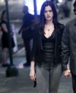 Anne Hathaway WeCrashed 2022 Black Leather Jacket
