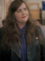 Annie Easton Shrill Season 03 Black Leather Jacket