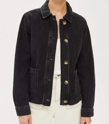 Annie Marks Good Girls Buttoned Closure Black Jacket