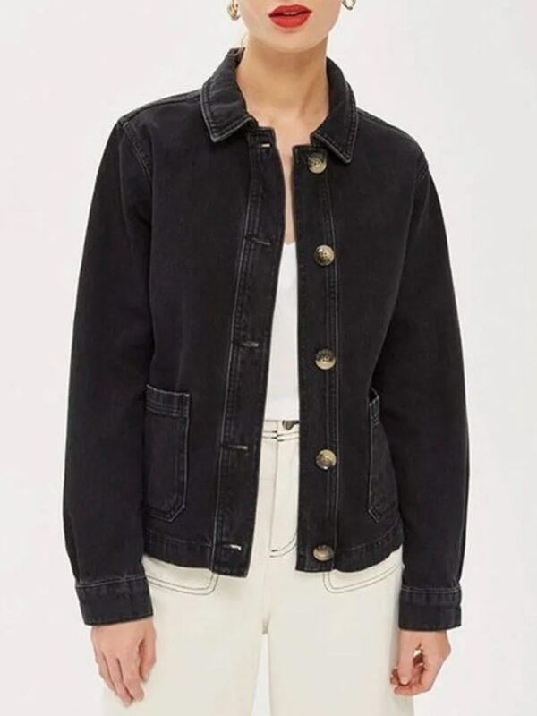 Annie Marks Good Girls Buttoned Closure Black Jacket