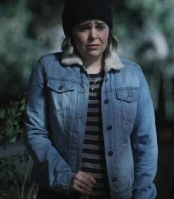 Annie Marks Good Girls Fur Collar Blue Denim Jacket