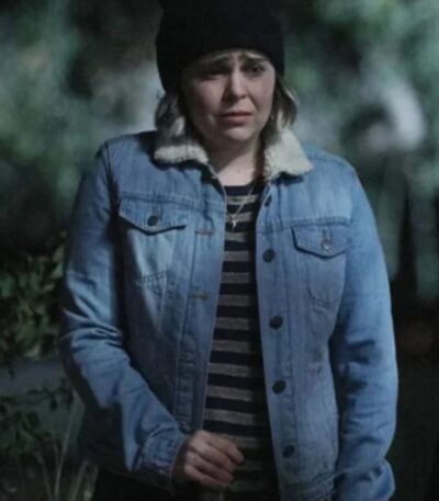Annie Marks Good Girls Fur Collar Blue Denim Jacket