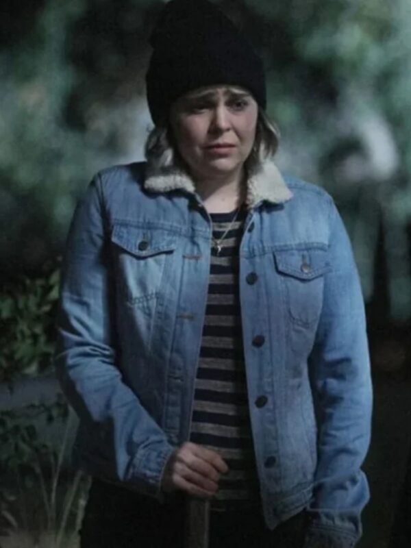Annie Marks Good Girls Fur Collar Blue Denim Jacket