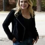 Annie Marks Good Girls Suede Leather Black Jacket
