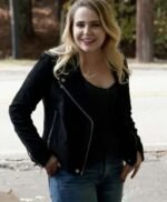 Annie Marks Good Girls Suede Leather Black Jacket