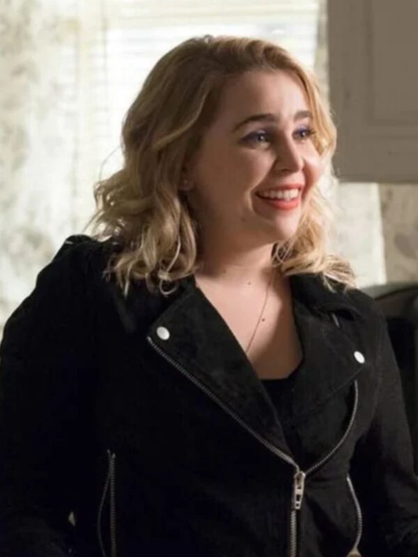 Annie Marks Good Girls Suede Leather Black Jacket