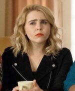 Annie Marks Good Girls Suede Leather Black Jacket
