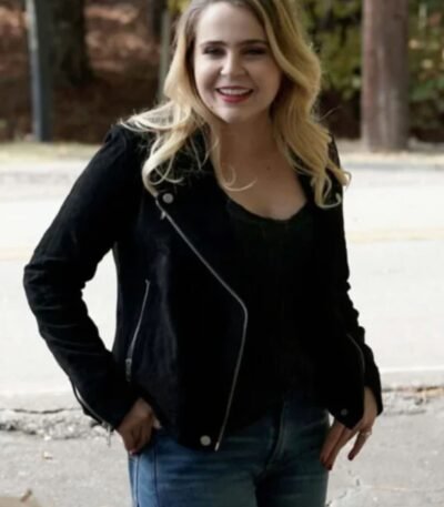 Annie Marks Good Girls Suede Leather Black Jacket