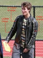 Ansel Elgort November Criminals Black Leather Jacket