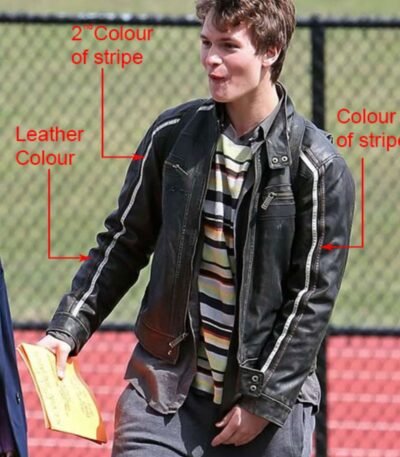 Ansel Elgort November Criminals Black Leather Jacket