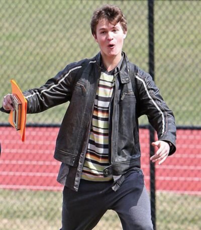 Ansel Elgort November Criminals Black Leather Jacket