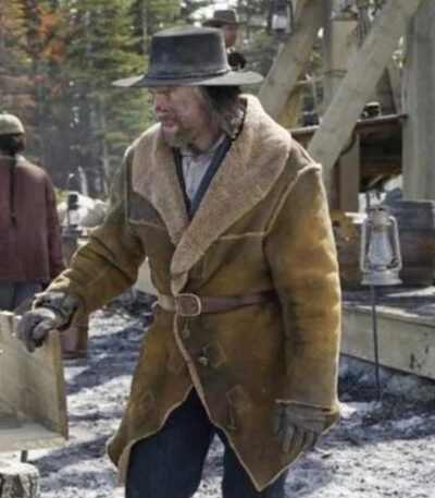 Anson Mount Hell On Wheels Distressed Leather Coat