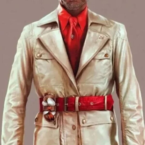 Anton Castillo Far Cry 6 White Leather Coat