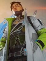 Apex Legends Crypto Grey Leather Jacket