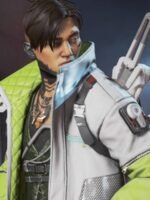 Apex Legends Crypto Grey Leather Jacket