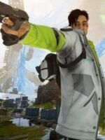 Apex Legends Crypto Grey Leather Jacket