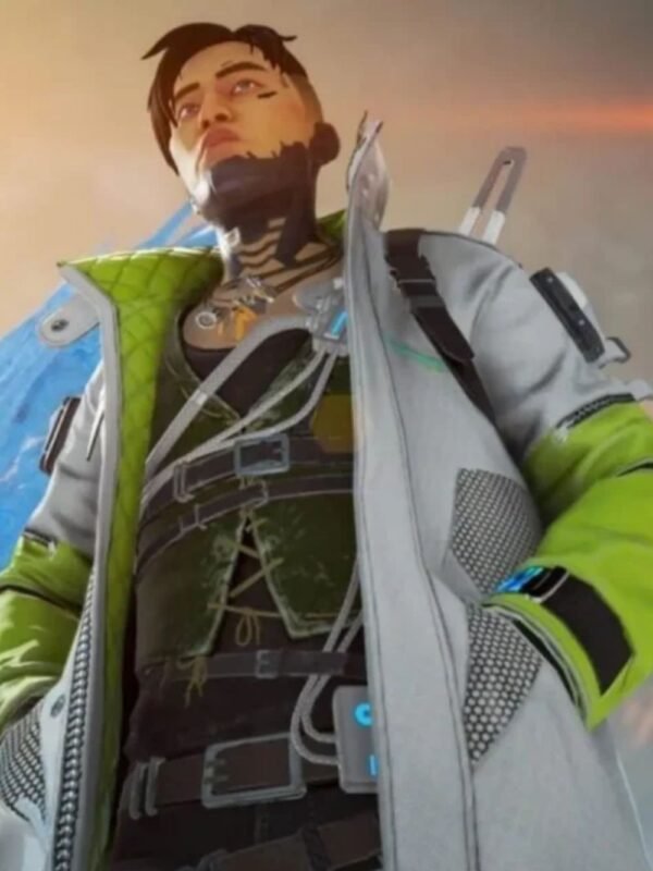 Apex Legends Crypto Grey Leather Jacket