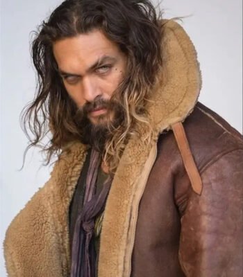 Aquaman Justice League Brown Leather Fur Jacket