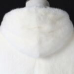 Armando Mink Fur White Hooded Jacket