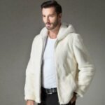 Armando Mink Fur White Hooded Jacket