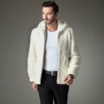 Armando Mink Fur White Hooded Jacket