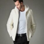 Armando Mink Fur White Hooded Jacket