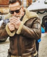 Arnold Schwarzenegger B6 Aviator Shearling Fur Jacket