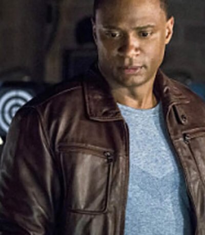 Arrow S04 John Diggle Brown Jacket
