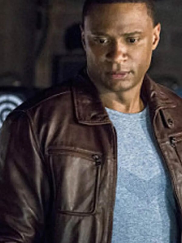 Arrow S04 John Diggle Brown Jacket