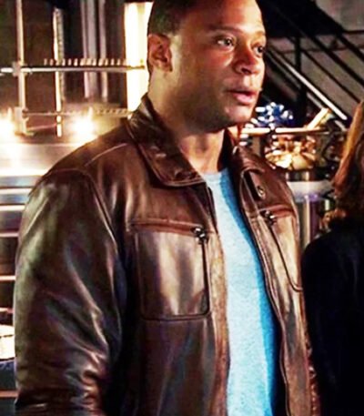 Arrow S04 John Diggle Brown Jacket