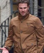Arrow Stephen Amell Brown Jacket