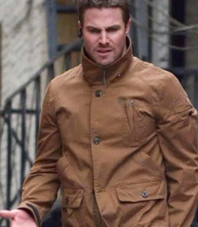 Arrow Stephen Amell Brown Jacket