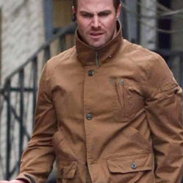 Arrow Stephen Amell Brown Jacket