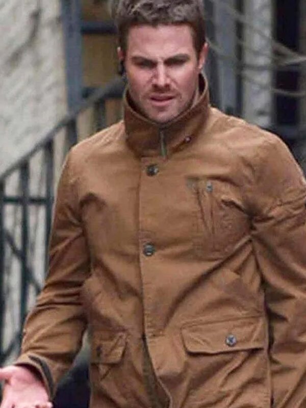 Arrow Stephen Amell Brown Jacket