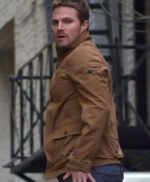 Arrow Stephen Amell Brown Jacket