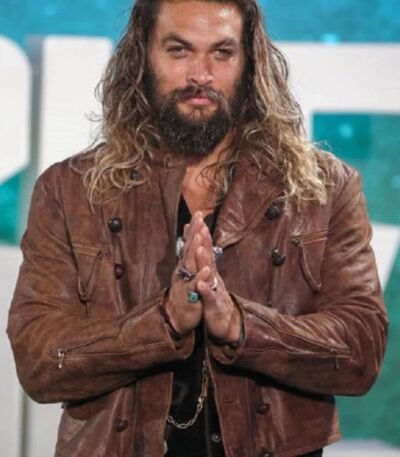 Arthur Curry Aquaman Distressed Leather Jacket (2)