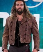 Arthur Curry Aquaman Distressed Leather Jacket