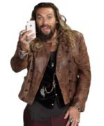 Arthur Curry Aquaman Distressed Leather Jacket