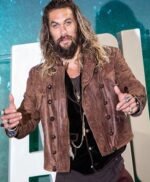 Arthur Curry Aquaman Distressed Leather Jacket