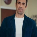 As the Crow Flies 2023 Ibrahim Celikkol Blue Suede Jacket