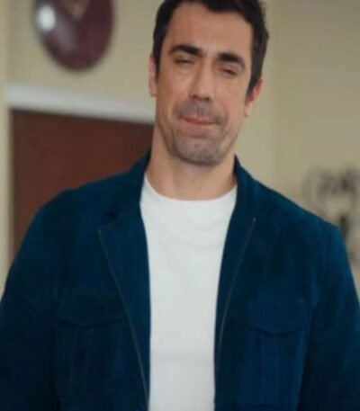 As the Crow Flies 2023 Ibrahim Celikkol Blue Suede Jacket