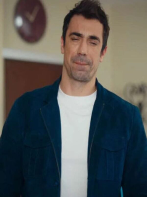As the Crow Flies 2023 Ibrahim Celikkol Blue Suede Jacket