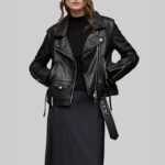 Ashley Roberts Biker Leather Jacket