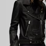 Ashley Roberts Biker Leather Jacket