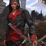 Assassins Creed Connor Kenway Red and Black Hoodie Jacket